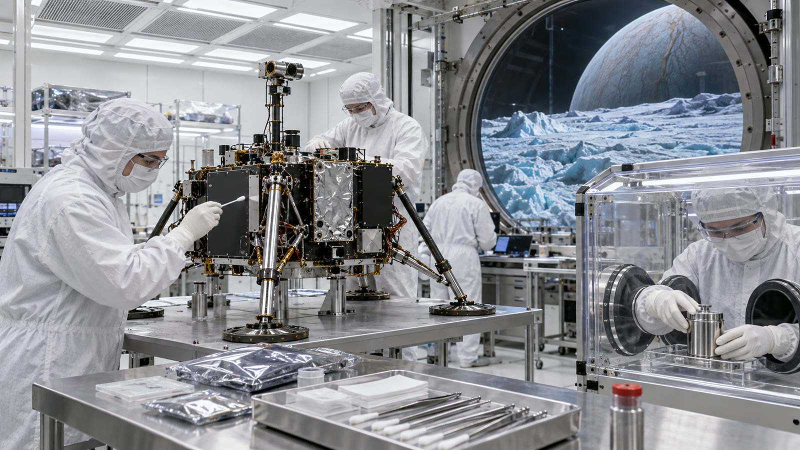 Icy-World Missions Need a Contamination Budget, Not Just a Clean Room